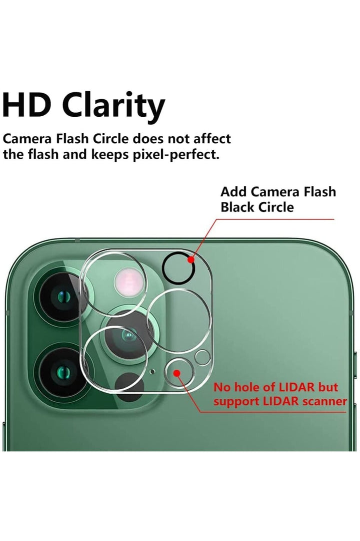 iPhone 14 Pro/14 Pro Max Uyumlu Kamera Koruyucu Temperli Cam Çizilmelere Karşı Dayanıklı Kamera Lens