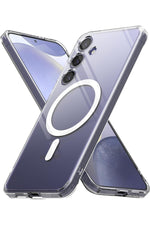 Load image into Gallery viewer, Samsung Galaxy S24 Uyumlu Kılıf Kamera Çıkıntılı Şeffaf Magsafe Kablosuz Şarj Destekli Kapak