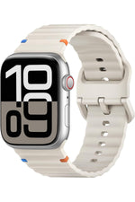 Load image into Gallery viewer, Apple Watch 42/44/45/46/49mm Uyumlu Kordon Esnek Silikon Suya ve Toza Dayanıklı Renkli Ayarlanabilir