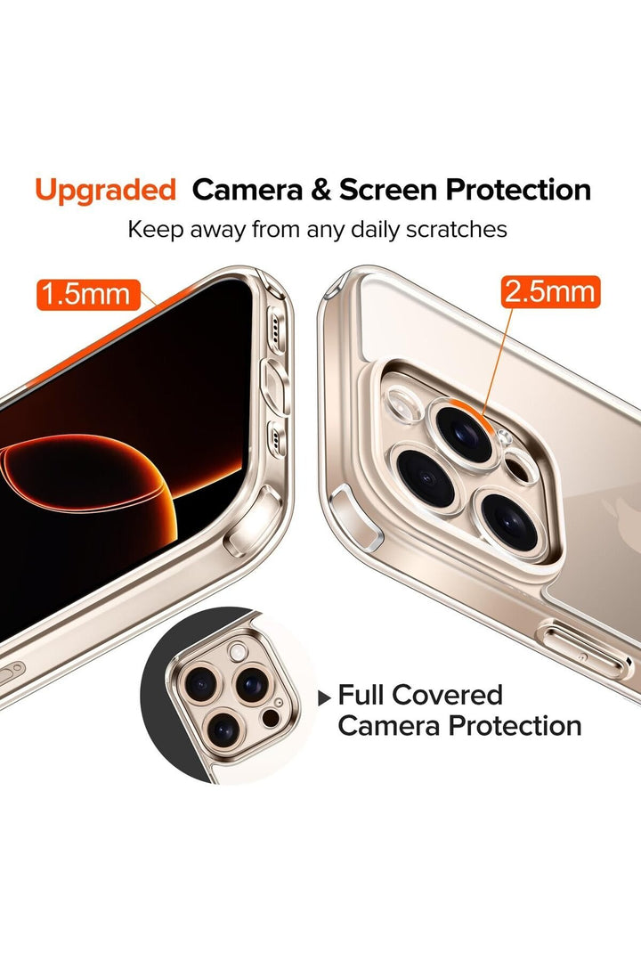 iPhone 16 Pro Max Uyumlu Şeffaf Kılıf Kamera Çıkıntılı Koruyucu Slim Renksiz İnce Esnek Silikon