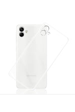 Load image into Gallery viewer, Samsung Galaxy A04 Uyumlu Kılıf 3D Kamera Korumalı Darbe Önleyici Şeffaf Transparan Esnek Silikon