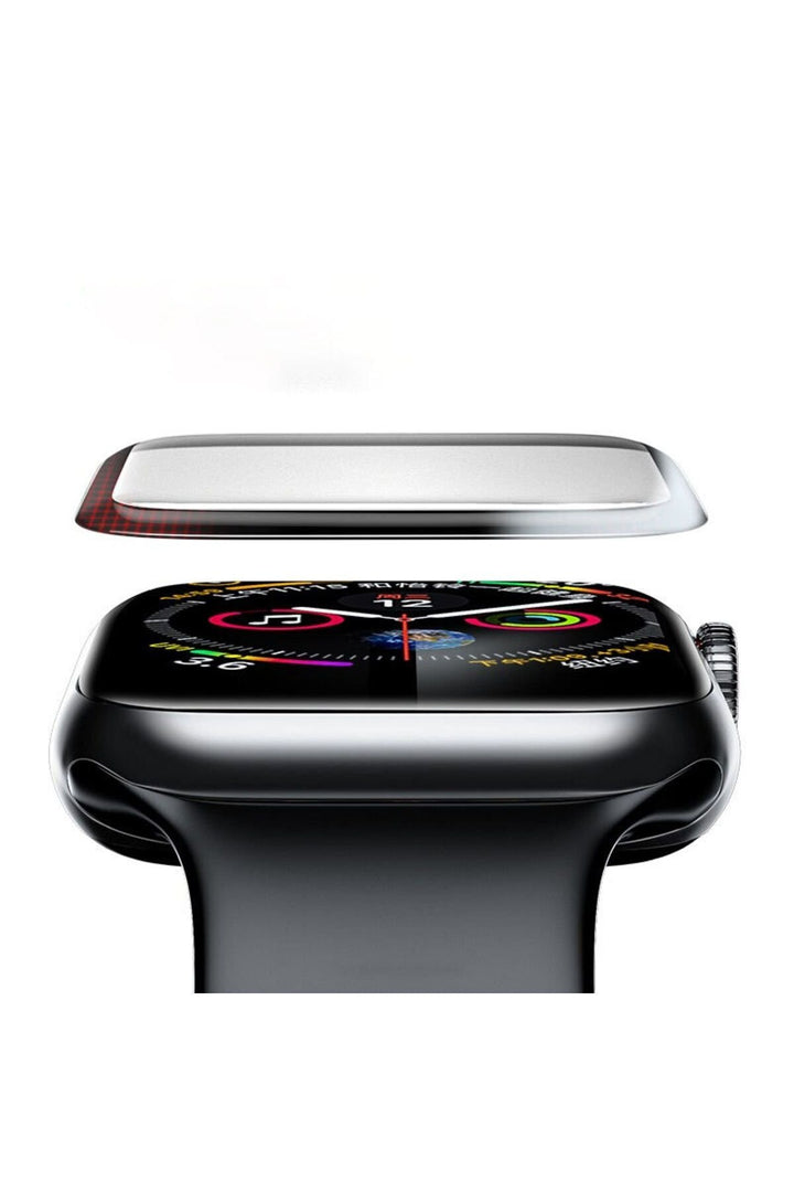 Apple Watch 41mm Uyumlu Ekran Koruyucu Kırılmaya ve Darbelere Karşı Dayanıklı Esnek Nano Tam Koruma