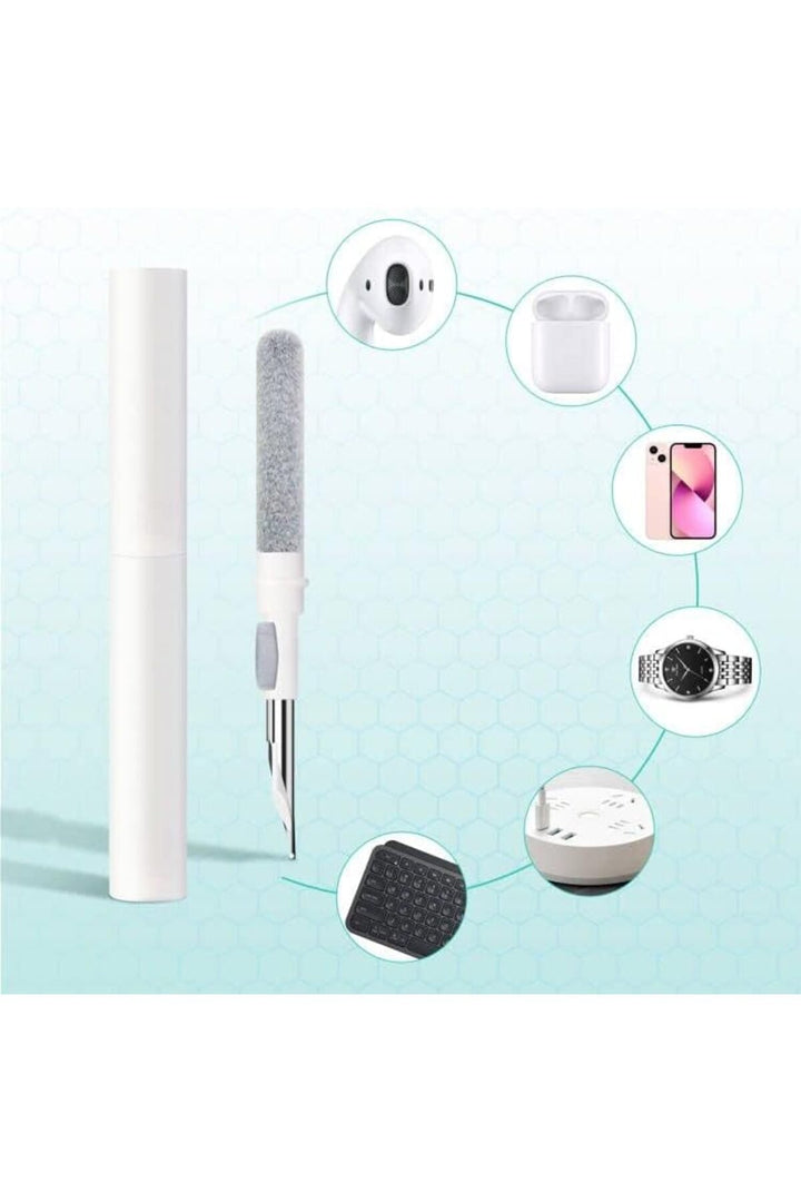 Çok Fonksiyonlu Fırçalı İğneli Süngerli Telefon/Airpods/Kulaklık/Tablet Temizleme Aracı Temizlik Kit