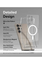 Load image into Gallery viewer, Samsung Galaxy S24 Ultra Uyumlu Kılıf Kamera Çıkıntılı Şeffaf Magsafe Kablosuz Şarj Destekli Kapak
