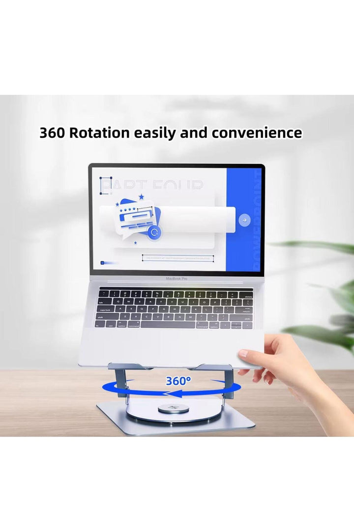 Macbook/Laptop/Notebook Soğutucu Fan Stand RGB LED Işıklı Ayarlanabilir/Katlanabilir 360 Dönebilen