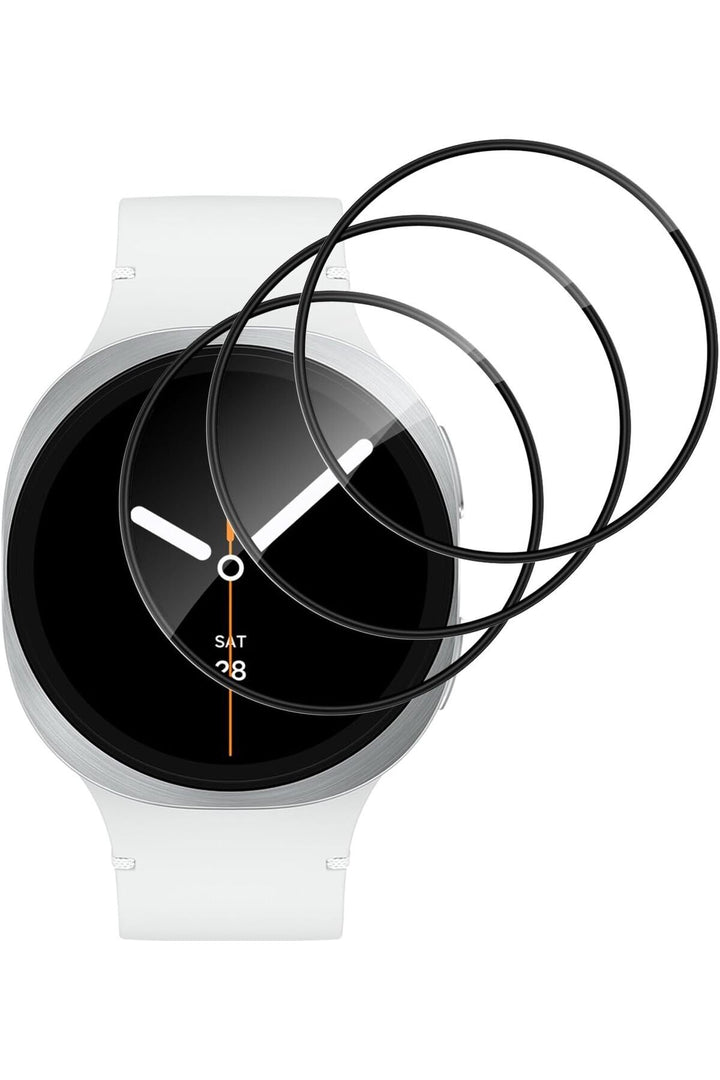 Samsung Galaxy Watch 8 40mm Uyumlu 3 Adet Ekran Koruyucu Darbelere Çizilmelere Karşı Üstün Koruma