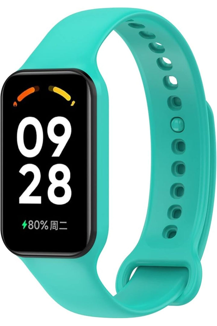 Redmi Band 8 Active/Redmi Band 2 ile Uyumlu Kordon Silikon Esnek Renkli Liquid Silicone Kordon