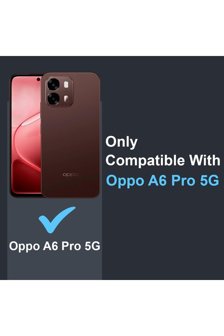 Oppo A6 Pro Uyumlu Kamera Korumalı Kılıf Darbe Önceleyici Şeffaf Transparan Esnek Silikon Kapak