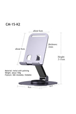 Load image into Gallery viewer, Metal Katlanabilir Telefon Standı Ayarlanabilr Taşınabilr 360 Dönebilen Tablet Standı Telefon Tutucu
