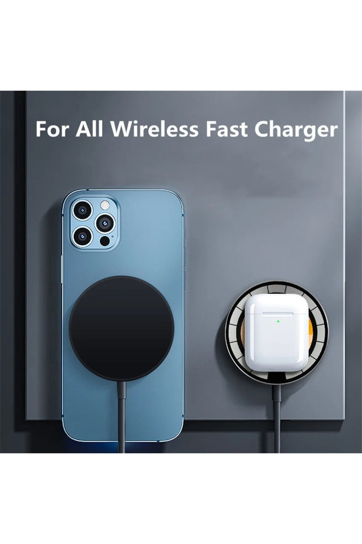 iPhone 11/12/13/14/15/16 Plus/17 Pro Max Uyumlu Magsafe Şarj Manyetik Kablosuz Hızlı Şarj Type-C QC