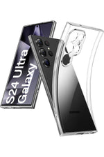Load image into Gallery viewer, Samsung Galaxy S24 Ultra Uyumlu Kılıf 3D Kamera Koruma Darbe Önleyici Şeffaf Renksiz Silikon Kapak