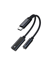 Load image into Gallery viewer, Samsung Xiaomi Uyumlu Type-c Kulaklık Çevirici Şarj Dönüştürücü Örgü Kablo Bluetooth Gerektirmez