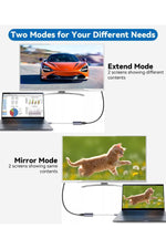 Load image into Gallery viewer, İpad Iphone 16/17 Pro Max Uyumlu Type-c To 4k Hdmi Hub Usb-c Type-c Pd Usb Çevirici 3in1 Dönüştürücü