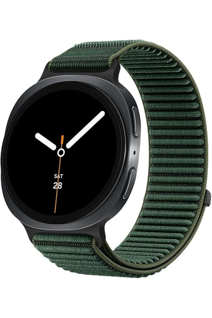 Samsung Galaxy Watch 8 40mm/44mm/Classic 46mm Uyumlu Sport Kumaş Ayarlanabilir Cırt Cırtlı Kordon