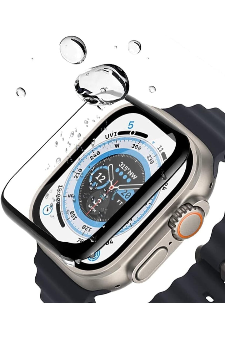 Apple Watch 8 Ultra 49mm Uyumlu Watch Ekran Koruyucu Darbelere Dayanıklı Tam Kaplayn Esnek Nano Cam