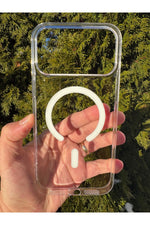 Load image into Gallery viewer, iPhone 17 Pro Uyumlu Kılıf İnce Sert Sararmaz Magsafe Kamera Kenarı Koruyucu Dayanıklı Kapak