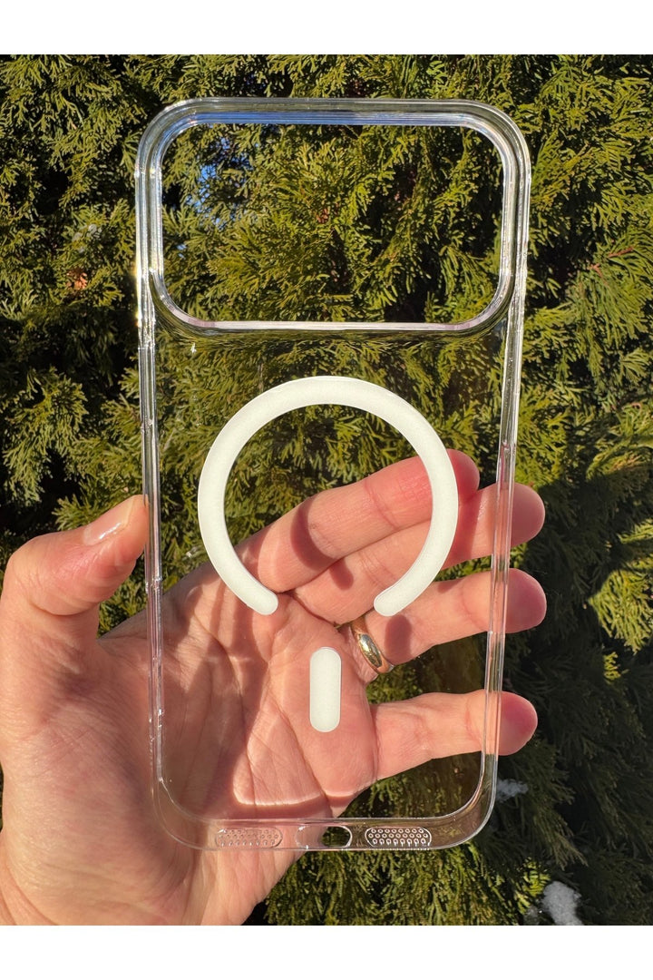iPhone 17 Pro Uyumlu Kılıf İnce Sert Sararmaz Magsafe Kamera Kenarı Koruyucu Dayanıklı Kapak