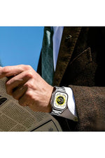 Load image into Gallery viewer, Apple Watch 9 8 7 6 5 4 3 2 Se 42mm/44mm/45mm/49mm Uyumlu Kordon Ayarlanablir Parlak Metal Paslanmaz