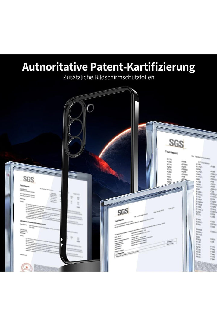 Samsung Galaxy S24 Fe Uyumlu Kılıf Kenarları Renkli Kamera Korumalı Dayanıklı Şeffaf Silikon Kapak