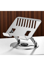 Load image into Gallery viewer, Dönebilen Yüksek Kaliteli Katlanabilir Ayarlanabilir Metal Masa Üstü Tablet Macbook Laptop Standı