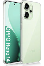 Load image into Gallery viewer, Oppo Reno 14 Uyumlu Kamera Korumalı Kılıf Darbe Önceleyici Şeffaf Transparan Esnek Silikon Kapak