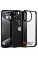 Load image into Gallery viewer, iPhone 15 Pro Max Uyumlu Kılıf Kamera Çevresi Metal Sararmaya Karşı Dayanıklı Koruyucu Silikon Kapak