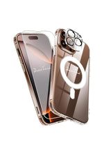 Load image into Gallery viewer, iPhone 16 Pro Max Uyumlu Kılıf Kamera Koruma Camı Ekran Koruyucu Şeffaf Magsafe Temperli Cam Koruma