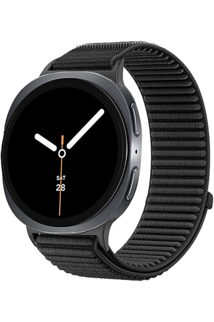 Samsung Galaxy Watch 8 40mm/44mm/Classic 46mm Uyumlu Sport Kumaş Ayarlanabilir Cırt Cırtlı Kordon