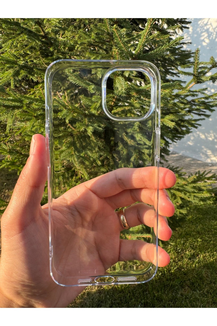iPhone 13/14 Uyumlu Kılıf Sert Sararmaz Kamera Koruma Çevresi Yükseltilmiş Koruyucu Dayanıklı Kapak