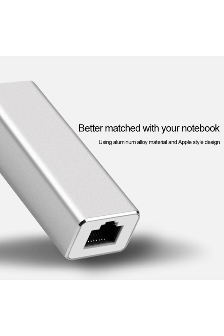 Notebook/Laptop/Macbook Uyumlu Type-C To Ethernet RJ45 Çevirici USB-C To LAN 100 Mbps Dönüştürücü