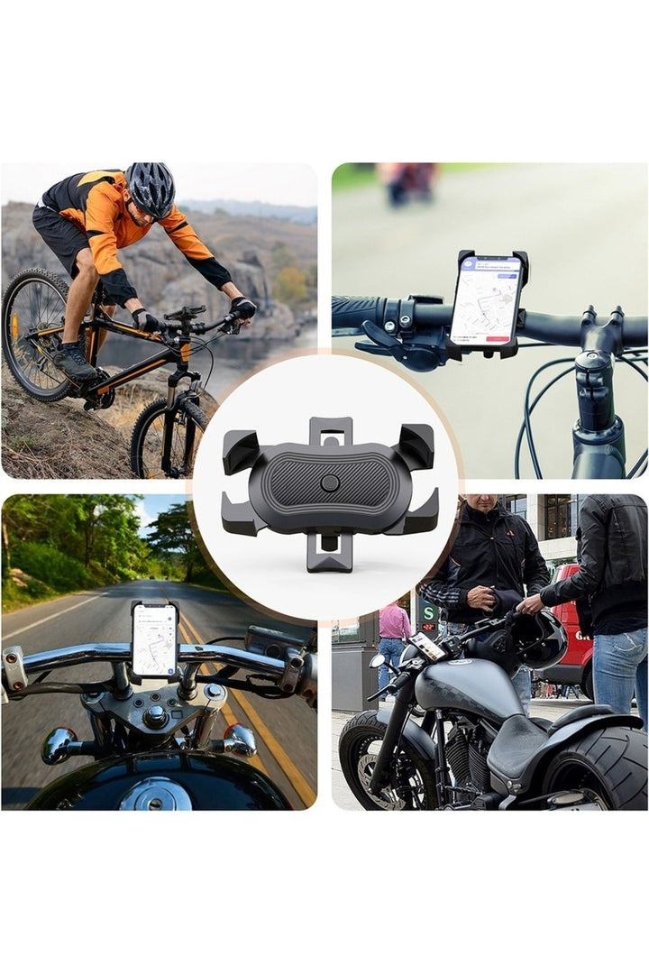 Ayarlanabilir 360° Dönebilen Gidon Aparatlı Telefon Tutucu – Bisiklet/Motosiklet/ATV/Scooter Uyumlu