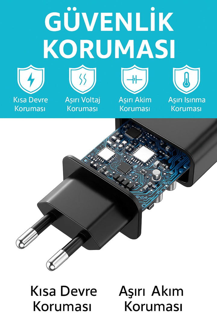 Samsung Galaxy S22/S23/24 Fe/S24 Plus/S25 Ultra Uyumlu Hızlı Şarj Aleti 25W USB-C Type-C Şarj Cihazı