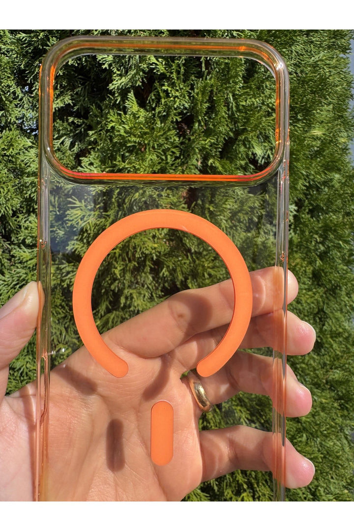 iPhone 17 Pro Max Uyumlu Kılıf Magsafe Sert Sararmaz Kamera Kenarı Koruyucu Dayanıklı Renkli Kapak