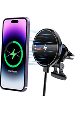 Load image into Gallery viewer, İphone 11-12-13-14-15-16 Plus-17 Pro Max Uyumlu Magsafe Şarj Telefon Tutucu Kablosuz Araç Içi Tutucu