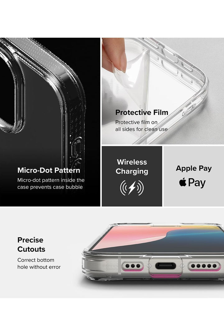 iPhone 16 Pro Uyumlu Kamera Çıkıntlı Korumalı Darbe Önleyici Şeffaf Esnek Renksiz Silikon Kapak