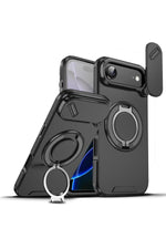Load image into Gallery viewer, iPhone 17 Air Uyumlu Kılıf Kamera Korumalı Sürgülü 360 Dönebilen Magsafe Stand Renkli Tank Kapak