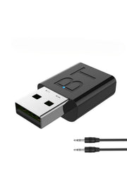 Araç içi Bluetooth Kiti USB 3.5mm Jack Bluetooth Receiver Aux Kablo Wireless Araç Kiti Kablosuz Kit