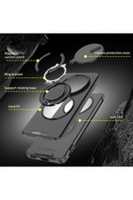Load image into Gallery viewer, Honor X60 Pro Uyumlu Kılıf Kamera Korumalı Sürgülü 360 Dönebilen Magsafe Stand Koruyucu Tank Kapak