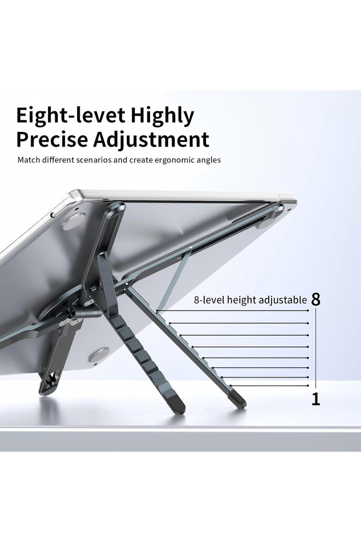 Laptop/Notebook/Macbook Uyumlu Yüksek Kalite Katlanabilir Taşınabilir Çantalı Metal Masa Üstü Standı