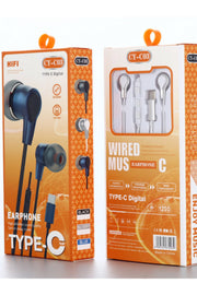 Yüksek Kaliteli iPad iPhone 15/16 Plus/17 Pro Max Uyumlu Kulaklık Silikon Mikrofonlu Type-C Kulaklık