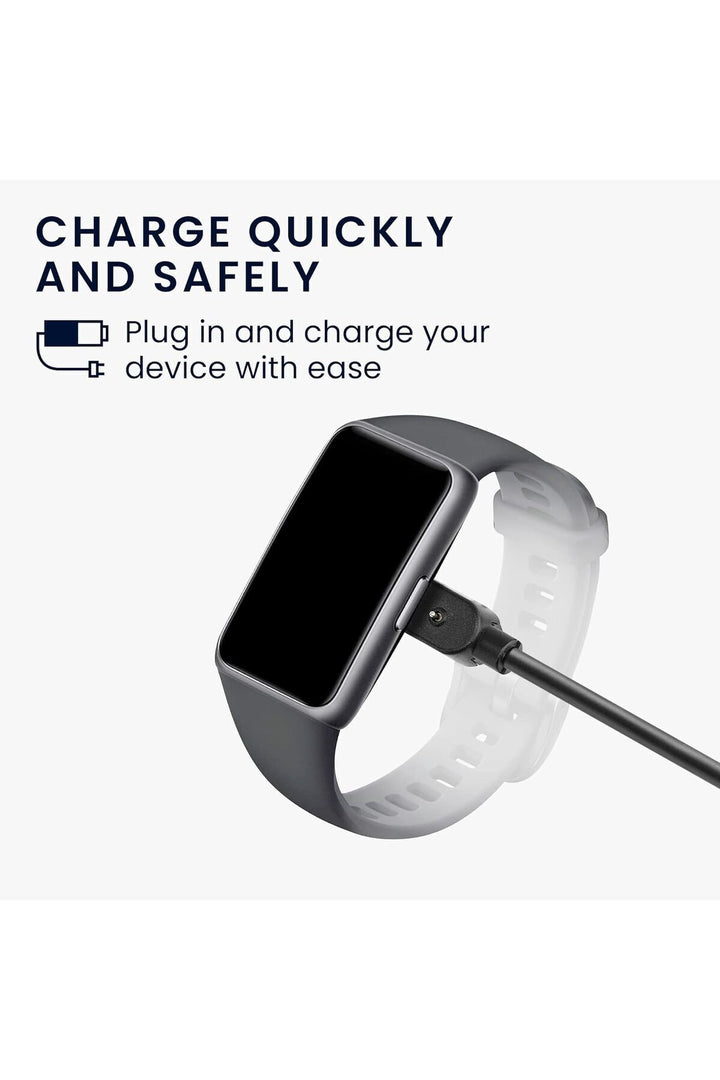 Huawei Band 6/6 Pro/7 Uyumlu Şarj Kablosu Siyah Renk Usb Şarj Aleti Kablosu Şarj Cihazı Kablosu
