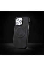 Load image into Gallery viewer, iPhone 16 Pro Uyumlu Deri Magsafe Kılıf Yüksek Kaliteli Kablosuz Şarj Destekli Manyetik Kapak
