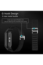 Load image into Gallery viewer, Xiaomi Mi Band 8/9 Uyumlu Kumaş Kordon Metal Tokalı Ayarlanabilir Lansman Kordon