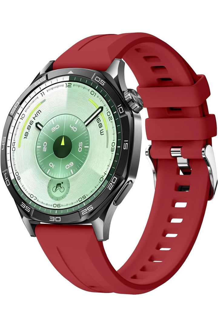 Huawei Watch Gt2e/GT2/GT2 Pro/GT3/GT3 Pro/GT4/GT5/GT6 46mm Yeşil Kumaş Ayarlanabilir Lansman Kordon