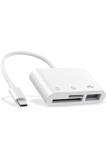 Load image into Gallery viewer, İpad/macbook/iphone 15/16 Plus/17 Pro Max Uyumlu Type-c To Usb/micro Sd/sd Card Çevirici Dönüştürücü