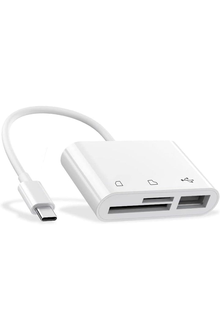 İpad/macbook/iphone 15/16 Plus/17 Pro Max Uyumlu Type-c To Usb/micro Sd/sd Card Çevirici Dönüştürücü