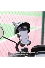 Load image into Gallery viewer, Motosiklet/Bisiklet/Scooter Uyumlu Telefon Tutucu Ayarlanabilir Gidon için Yağmur/Yağış Korumalı