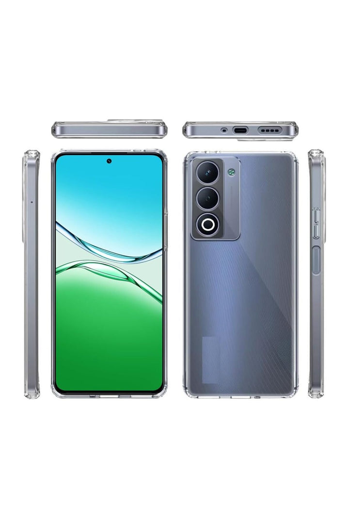 Oppo A5 Uyumlu Kamera Korumalı Kılıf Darbe Önceleyici Şeffaf Transparan Esnek Silikon Kapak