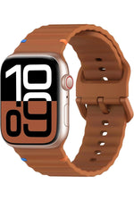 Load image into Gallery viewer, Apple Watch 42/44/45/46/49mm Uyumlu Kordon Esnek Silikon Suya ve Toza Dayanıklı Renkli Ayarlanabilir