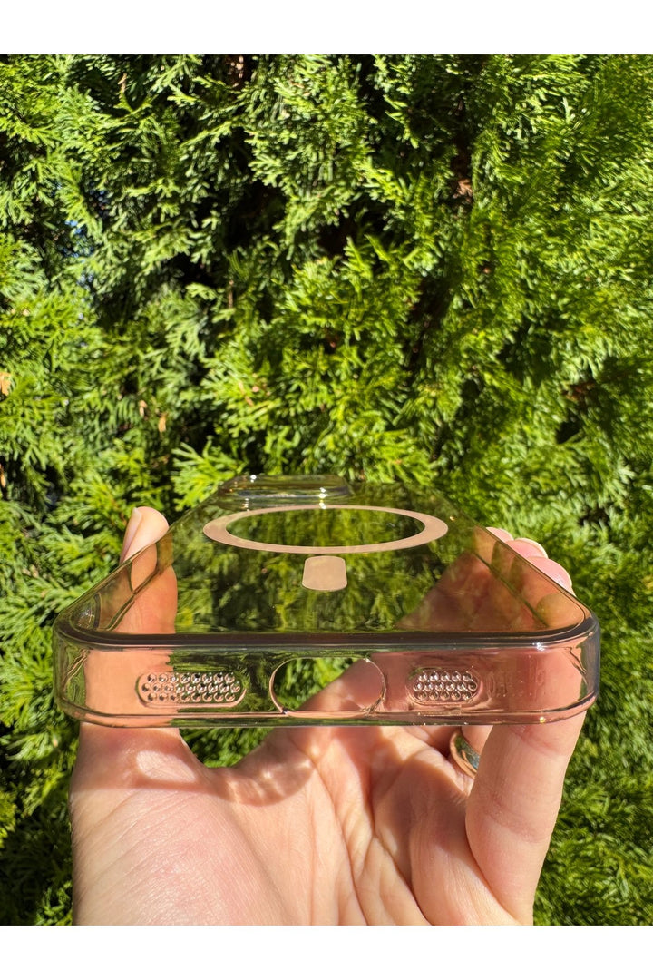 iPhone 16 Pro Uyumlu Kılıf Sert Sararmaz Magsafe Kamera Kenarı Koruyucu Dayanıklı Çöl Titanyum Kapak